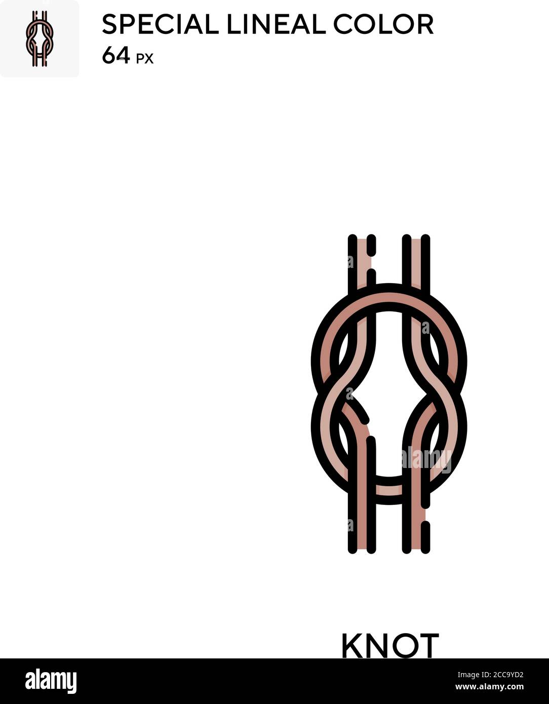 Knot Special lineal color vector icon. Illustration symbol design ...