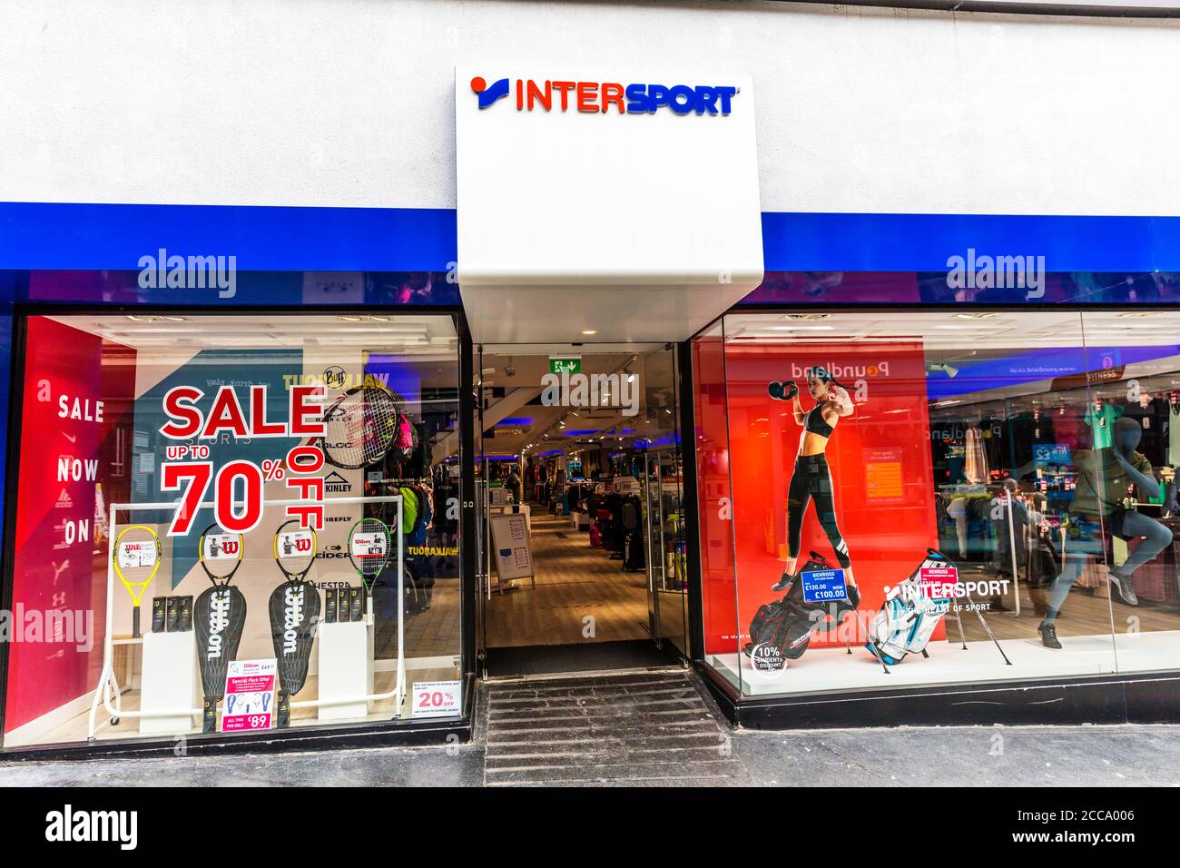 Intersport shop, Intersport sports shop, Intersport store, sporting goods  retailer, Lincoln City, Lincolnshire, UK, England, Intersport, shop, store  Stock Photo - Alamy