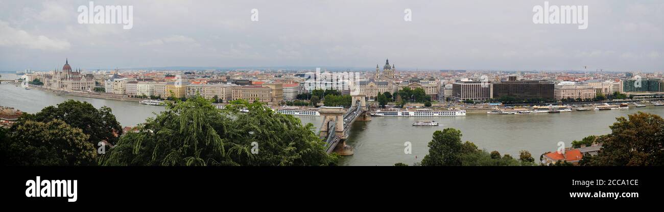Panoramic view of the city of Budapest Stock Photo