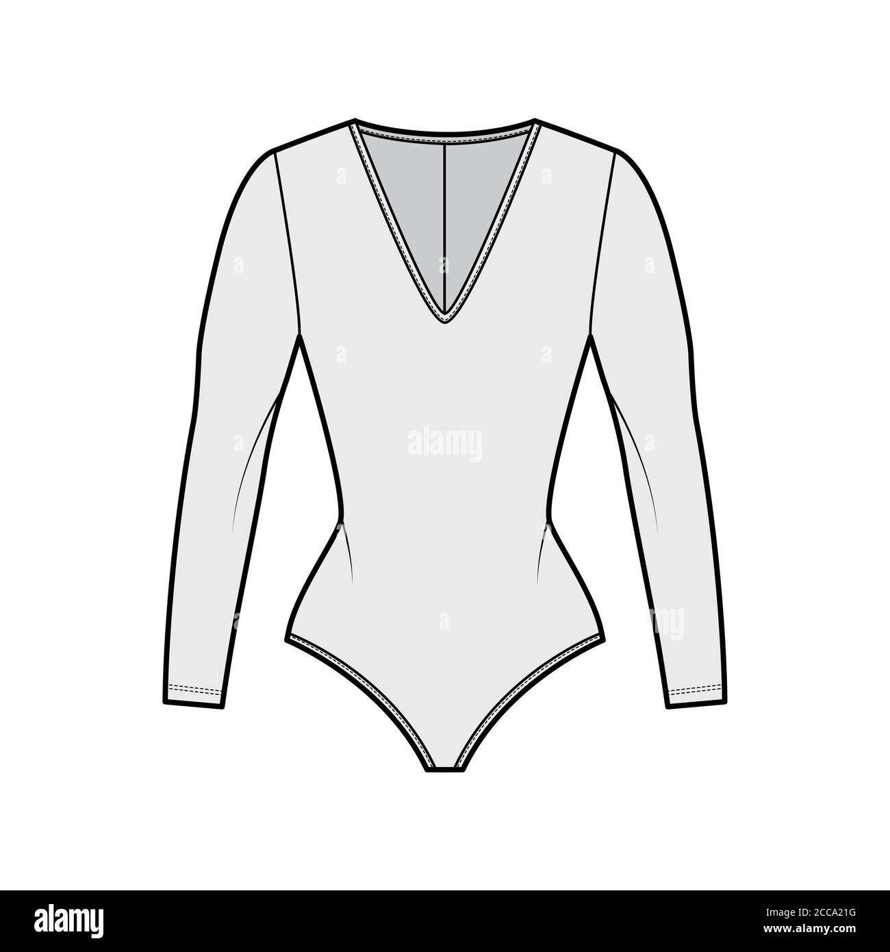 One piece swimsuit Stock Vector Images - Alamy