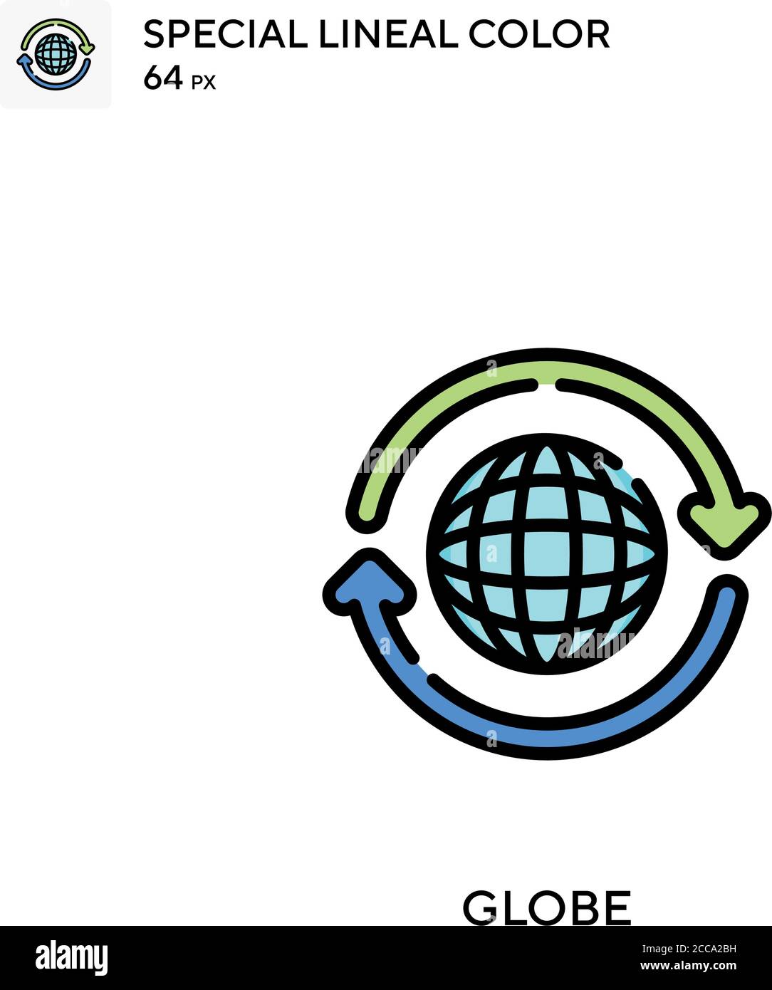 Globe Special lineal color vector icon. Illustration symbol design ...