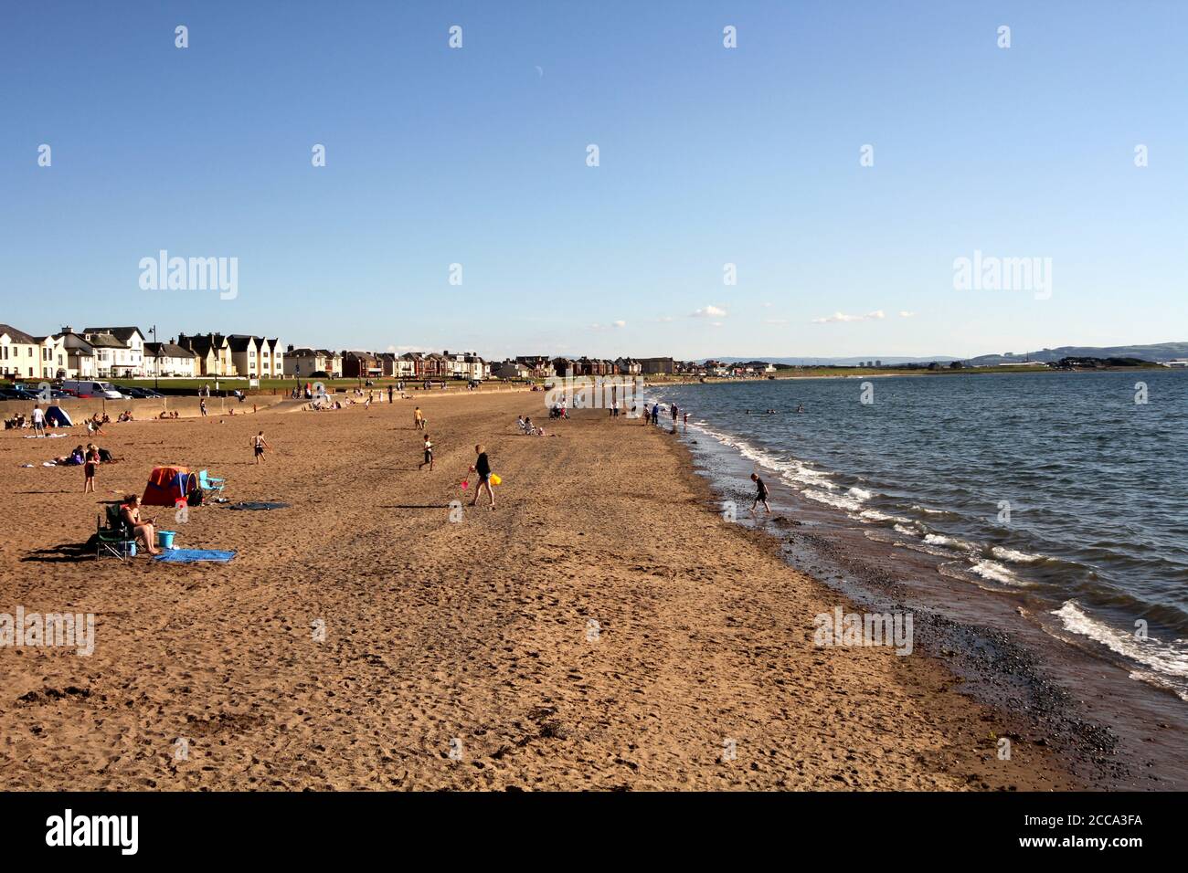Prestwick Beach & Promenade Ayrshire, Scotland UK Stock Photo Alamy
