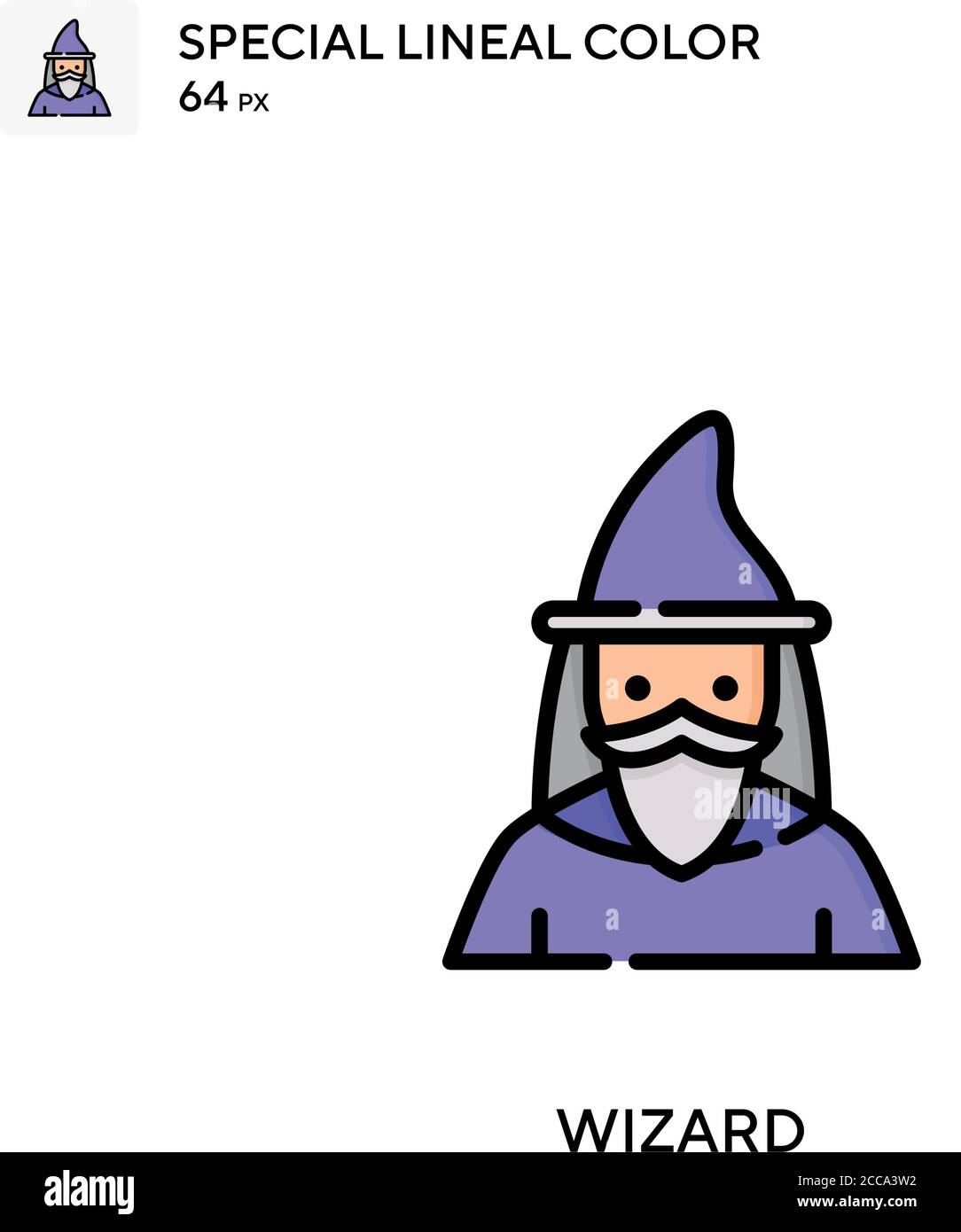 Wizard Special lineal color vector icon. Illustration symbol design ...