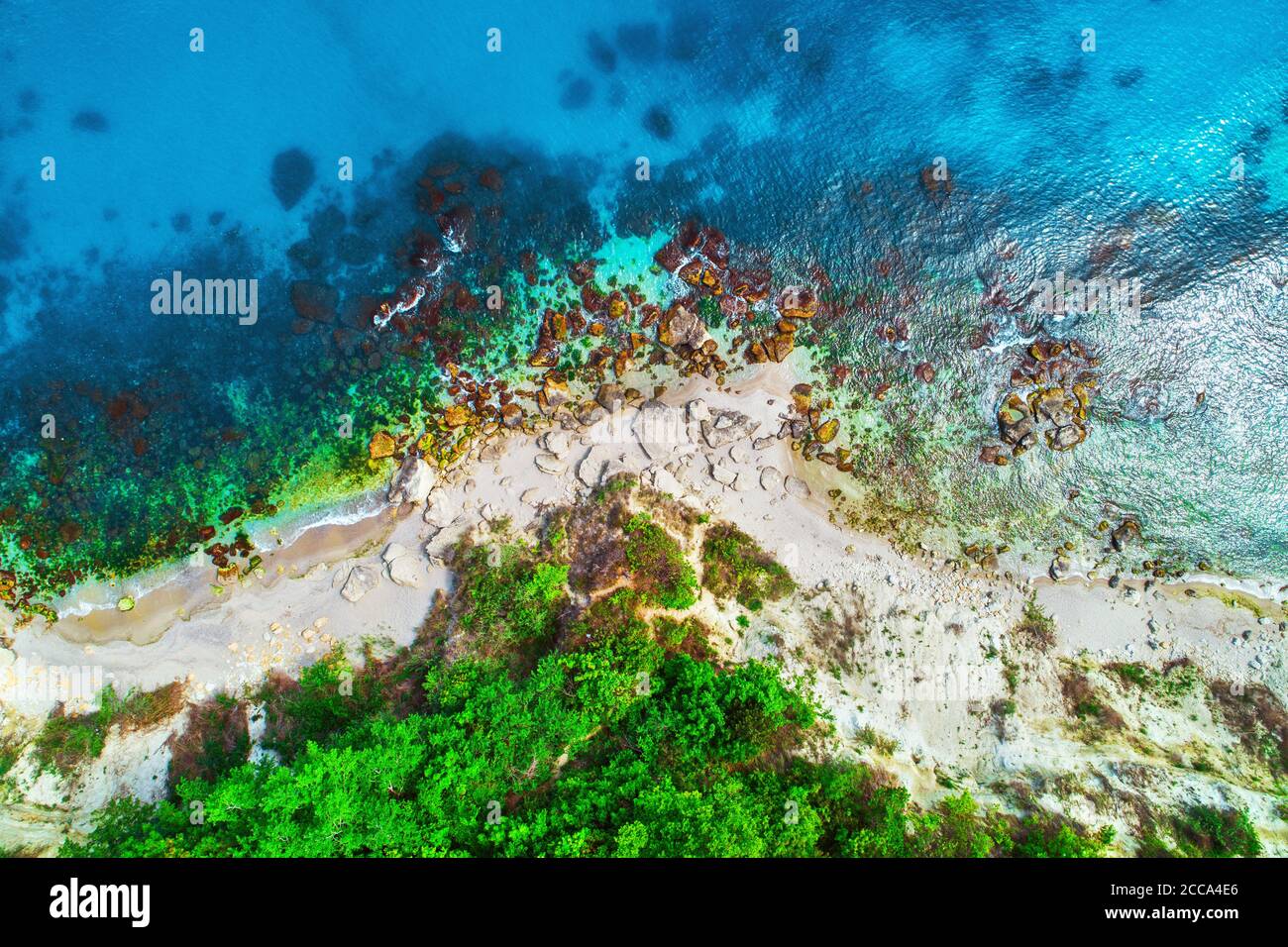 Aerial view sea beach sunset hi-res stock photography and images - Alamy