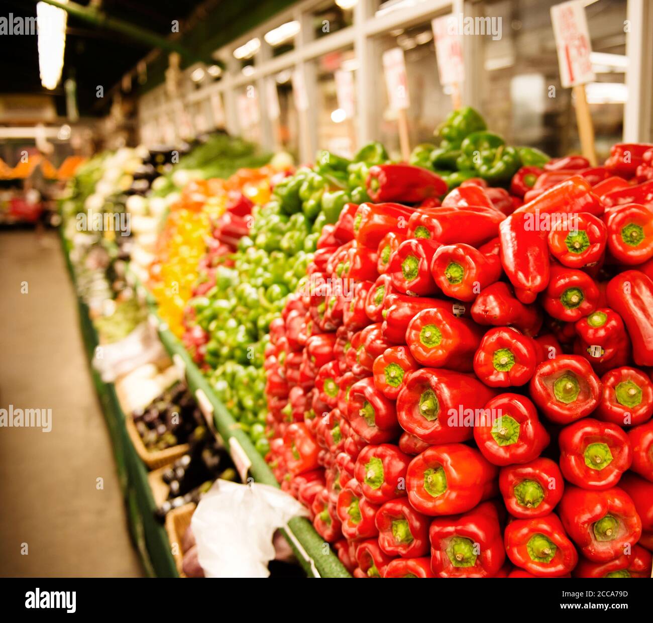 Bell peppers for sale at a market Stock Photo Alamy