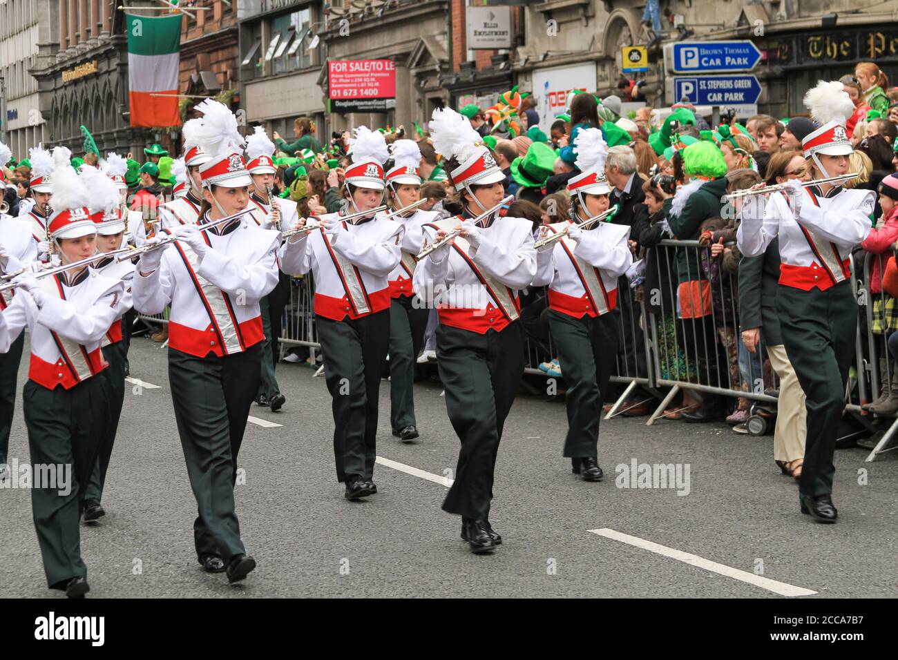 St. Patricks Day Parade, Dublin, Ireland, 2011 Stock Photo