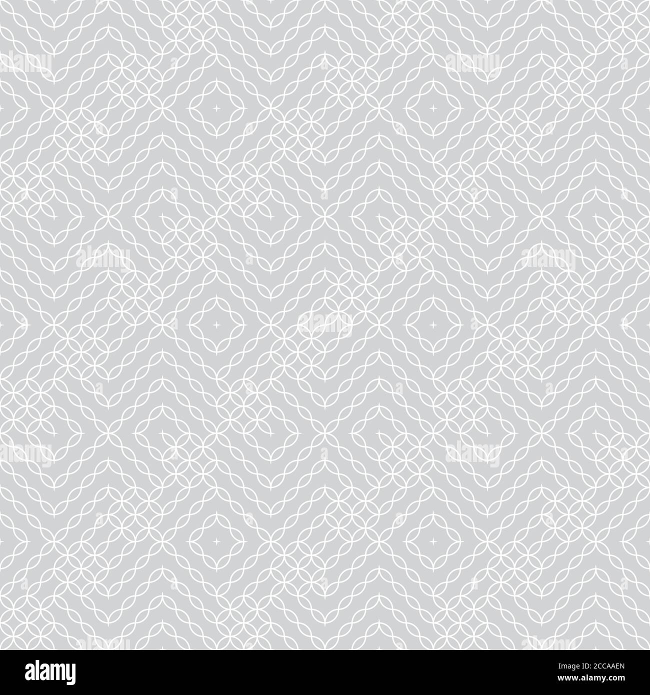 Vector seamless pattern. Modern stylish texture with intersecting wave lines. Regularly repeating original geometric ornament. Trendy design Stock Vector