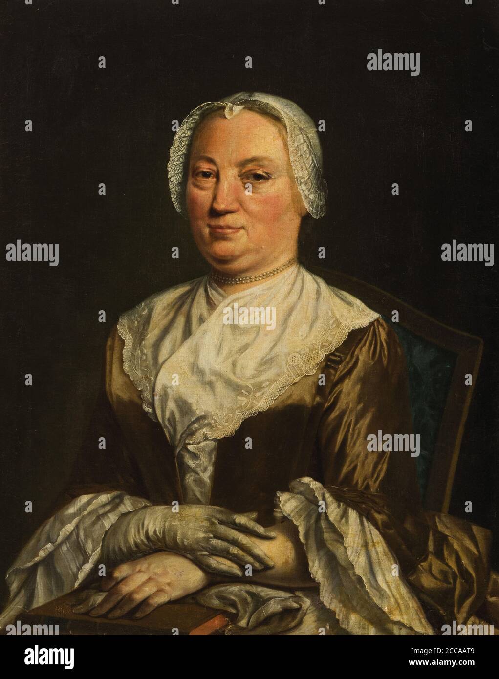 Portrait of a Lady. Museum: PRIVATE COLLECTION. Author: Alexei Gavrilovich Venetsianov. Stock Photo
