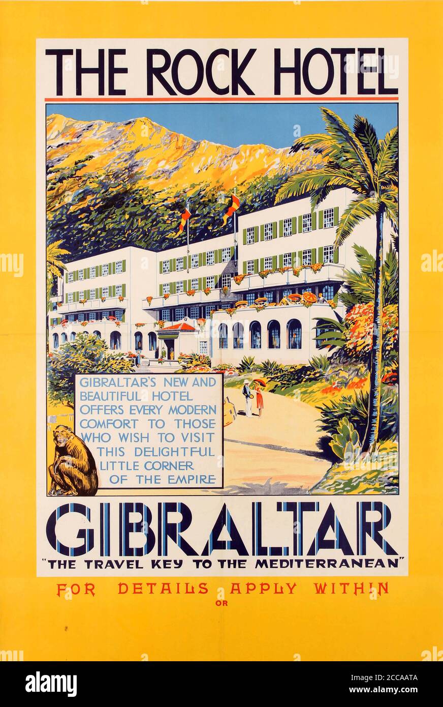 Vintage gibraltar poster hi-res stock photography and images - Alamy