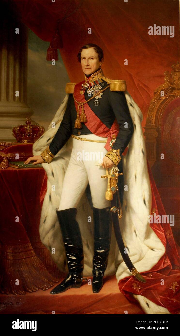 Portrait of Leopold I (1790-1865), King of the Belgians. Museum ...