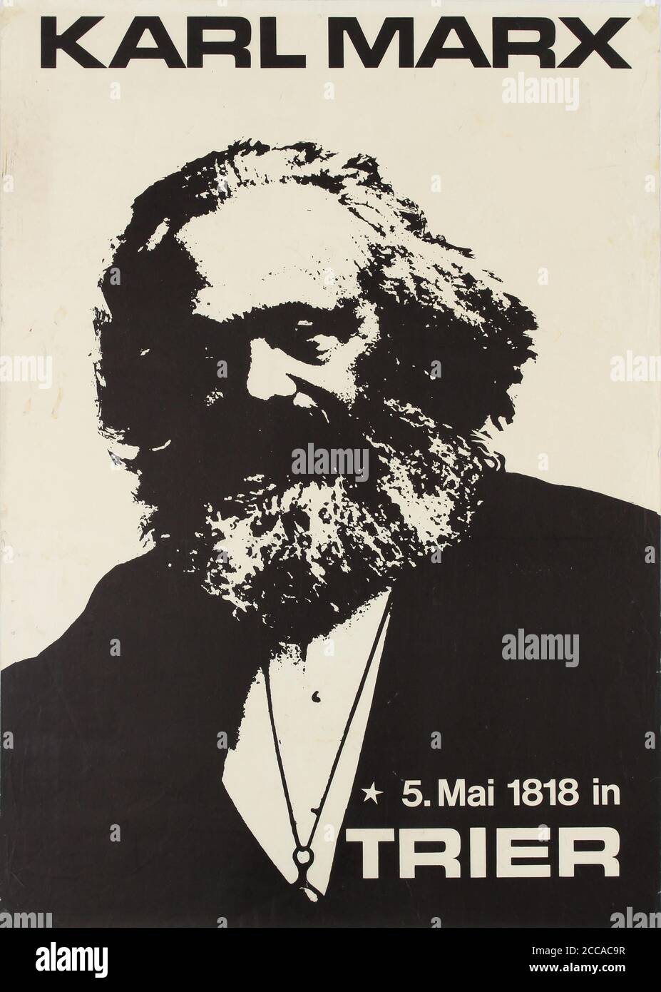 Karl Marx. 5 May 1818 in Trier. Museum: PRIVATE COLLECTION. Author: ANONYMOUS. Stock Photo