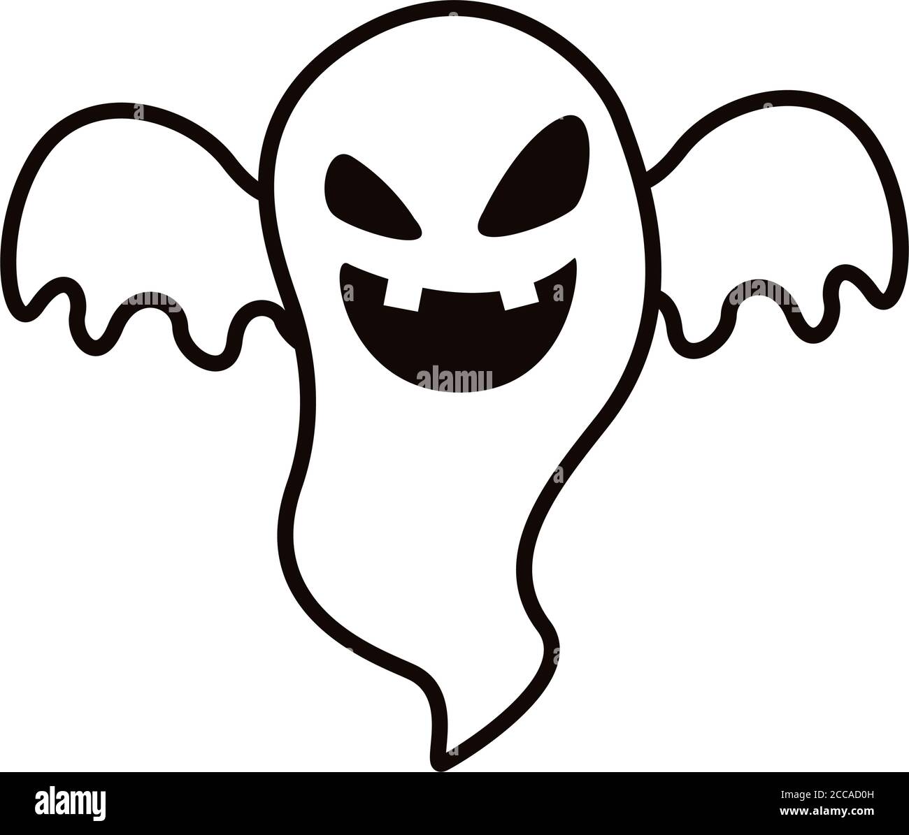 halloween ghost floating character icon 4161049 Vector Art at Vecteezy