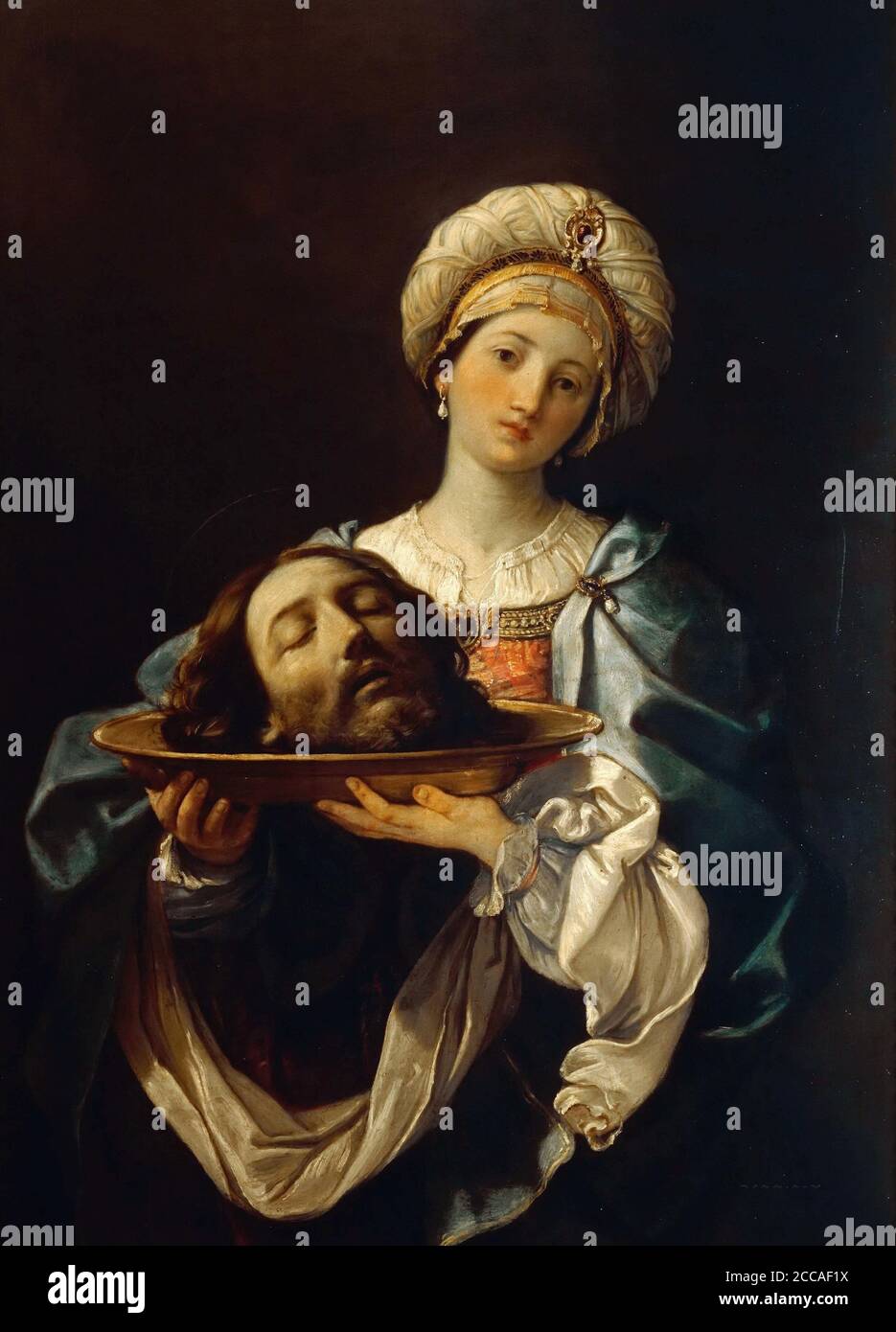 Salome holding the head of John the Baptist. Museum: Galleria Nazionale d'Arte Antica, Rome. Author: GUIDO RENI. Stock Photo
