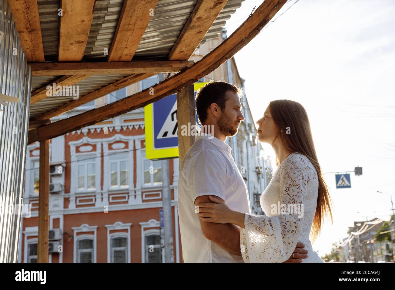 Beautiful man woman joy smile hi-res stock photography and images - Alamy