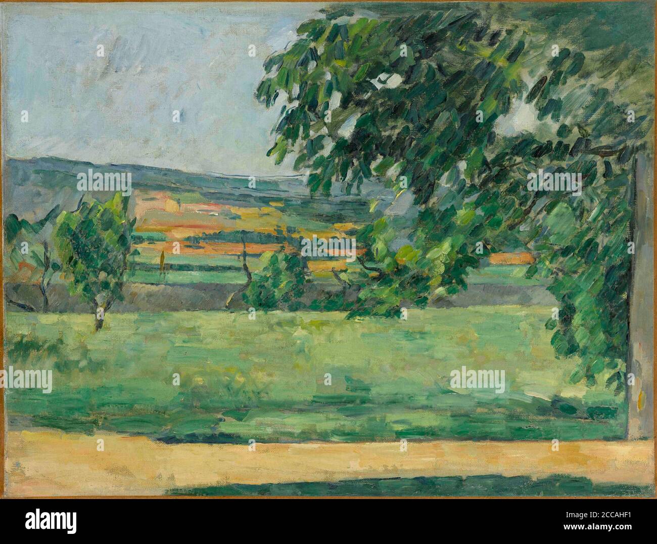 Vue du Jas de Bouffan. Museum: Musée Granet, Aix en Provence. Author: PAUL  CEZANNE Stock Photo - Alamy