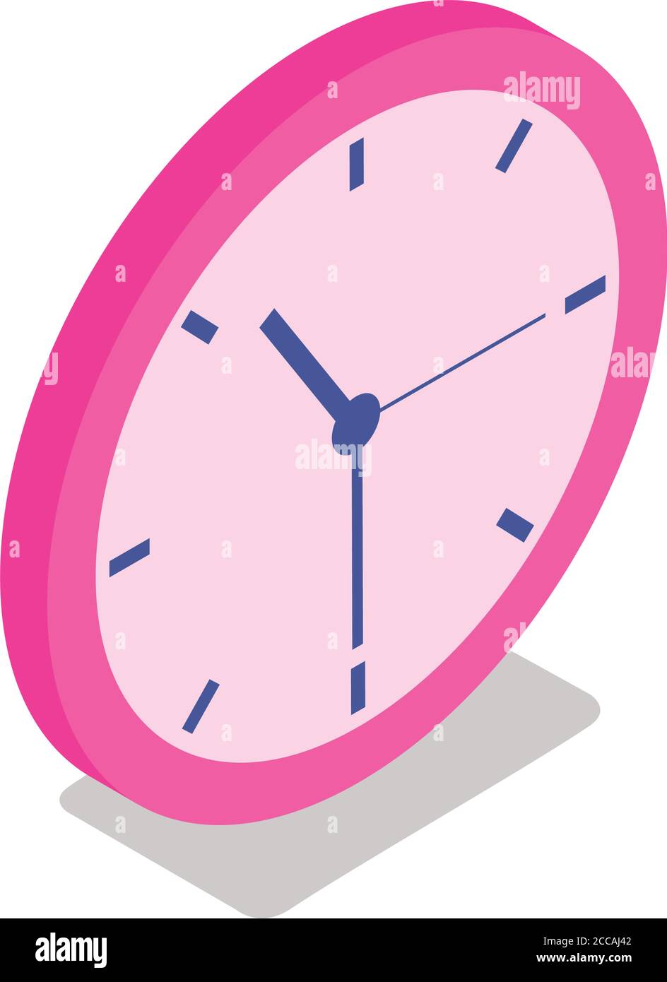 time clock isometric style icon vector illustration design Stock Vector ...