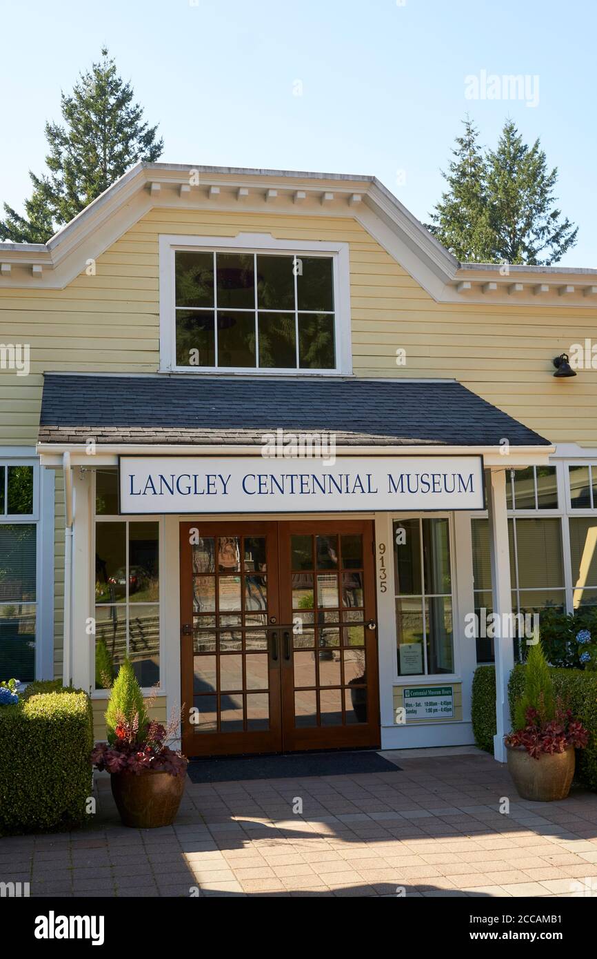 The Langley Centennial Museum in the town of Fort Langley, British Columbia, Canada Stock Photo