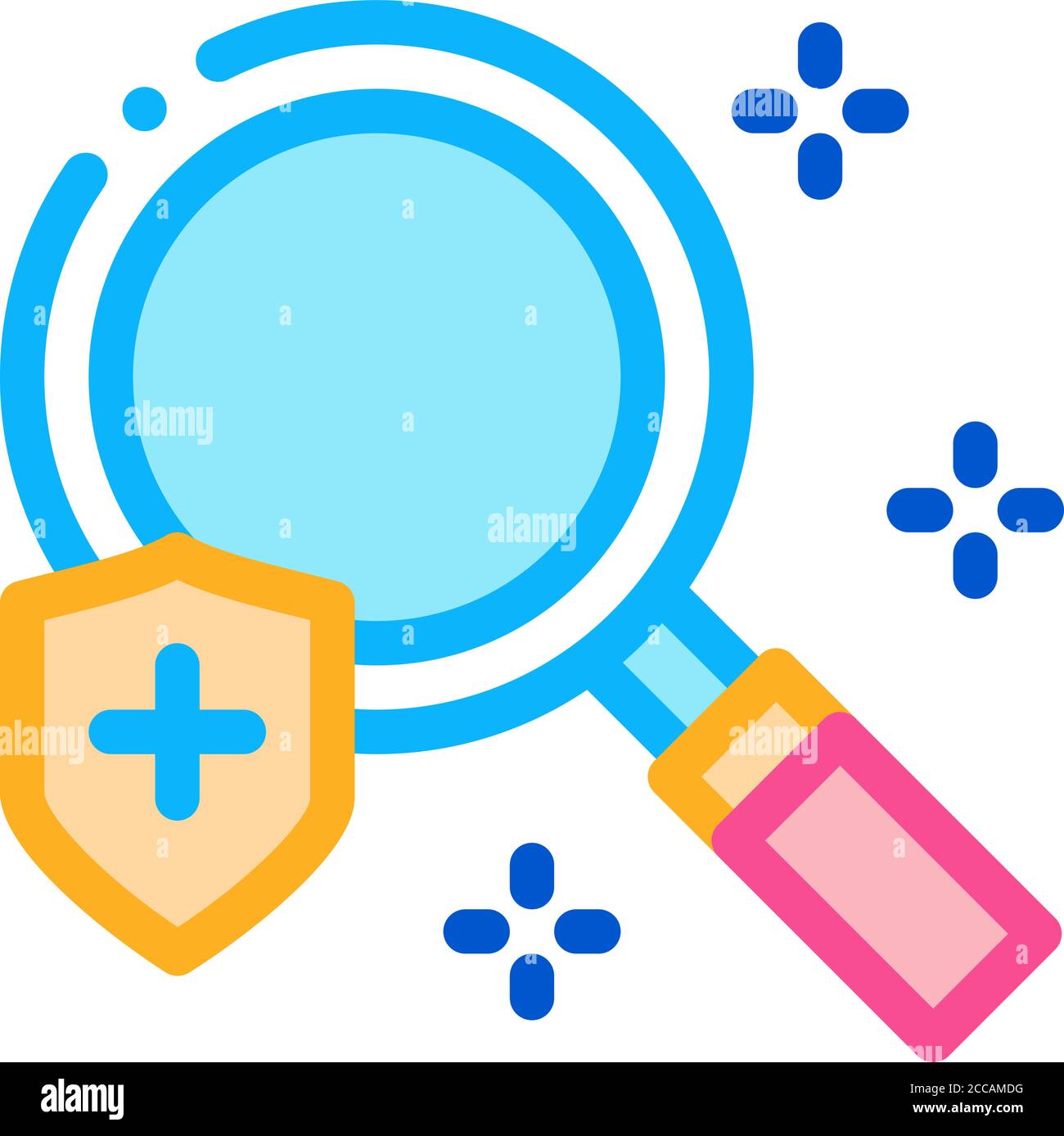 health research insurance icon vector outline illustration Stock Vector ...