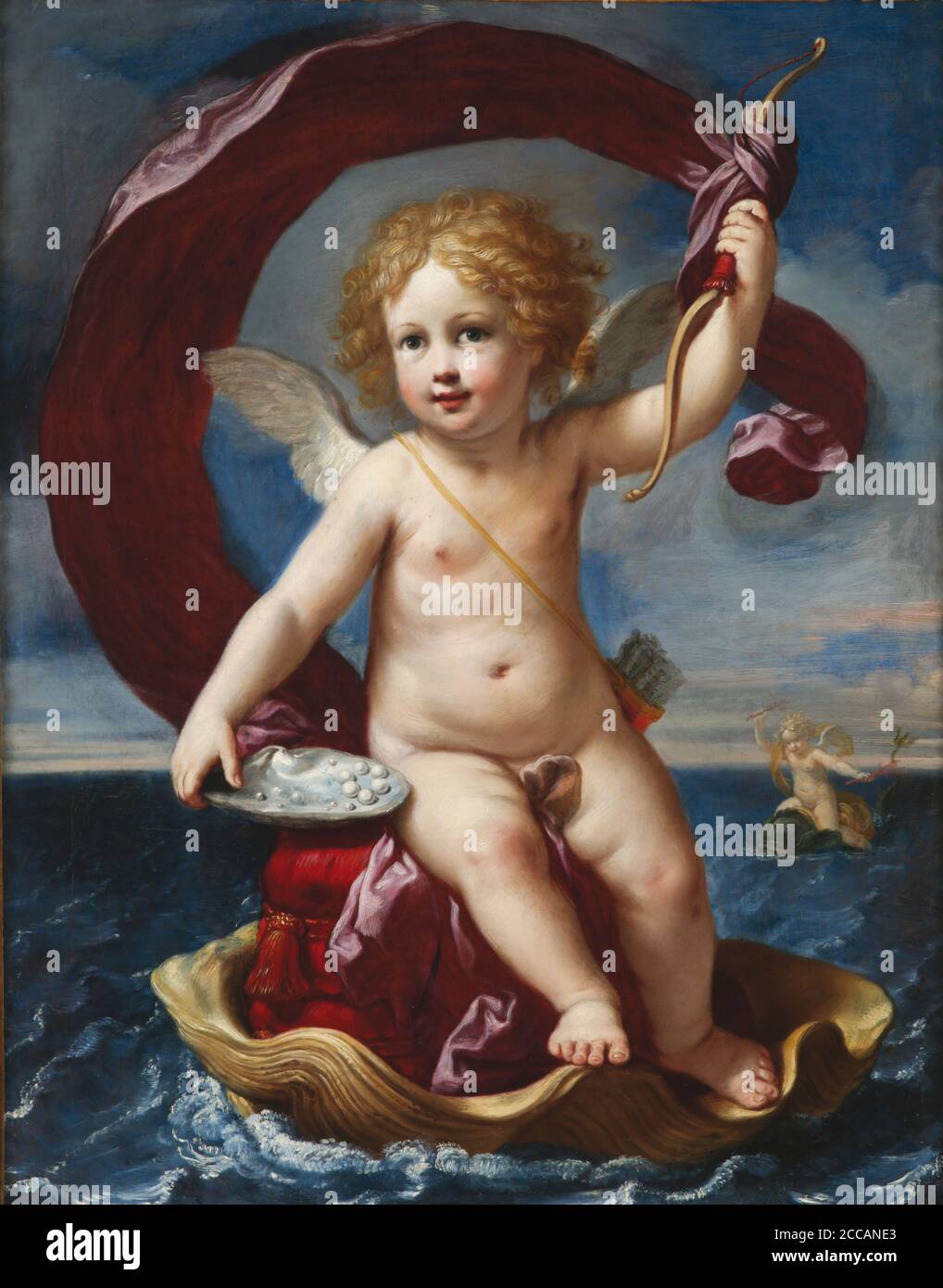 Cupid triumphant at sea (Amorino Medici). Museum: PRIVATE