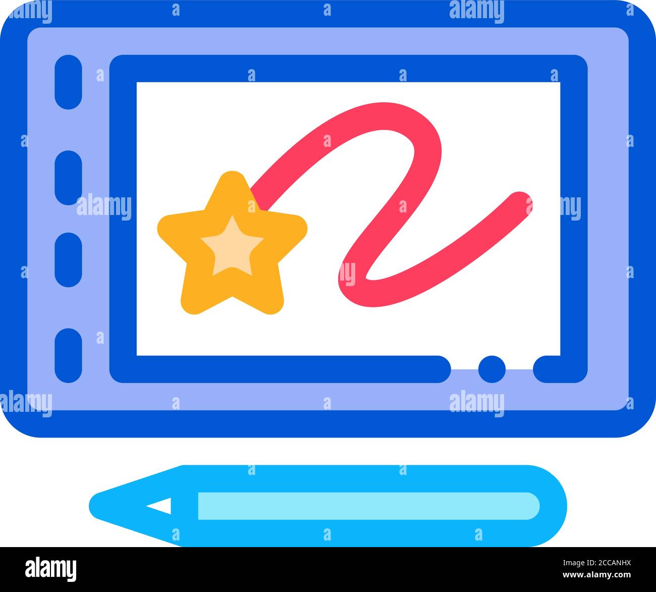 design tablet icon vector outline illustration Stock Vector Image & Art ...