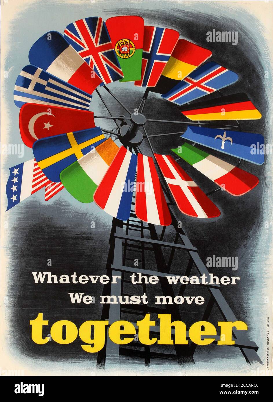 ERP. The Marshall Plan. Museum: PRIVATE COLLECTION. Author: Ies Spreekmeester. Stock Photo