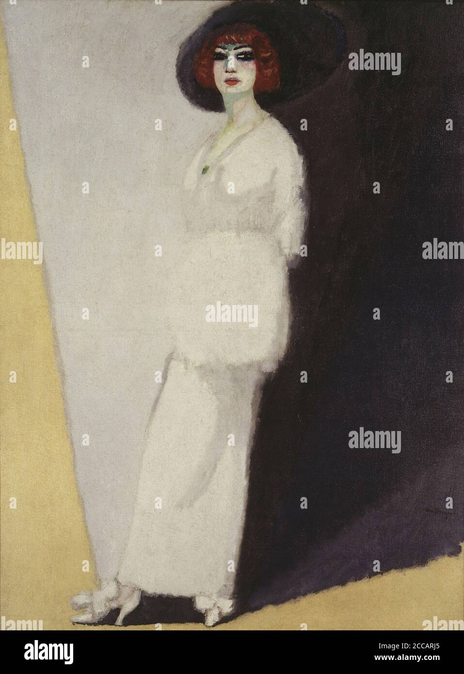 La donna in bianco (The woman in white). Museum: Galleria nazionale d'arte moderna Rome. Author: Dongen, Cornelis (Kees), van. Stock Photo
