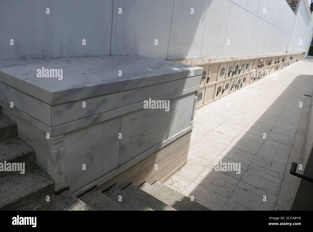Hollywood, California, USA 17th August 2020 A general view of atmosphere of Composer Woody Herman's Grave at Hollywood Forever Cemetery on August 17, 2020 in Hollywood, California, USA. Photo by Barry King/Alamy Stock Photo Stock Photo