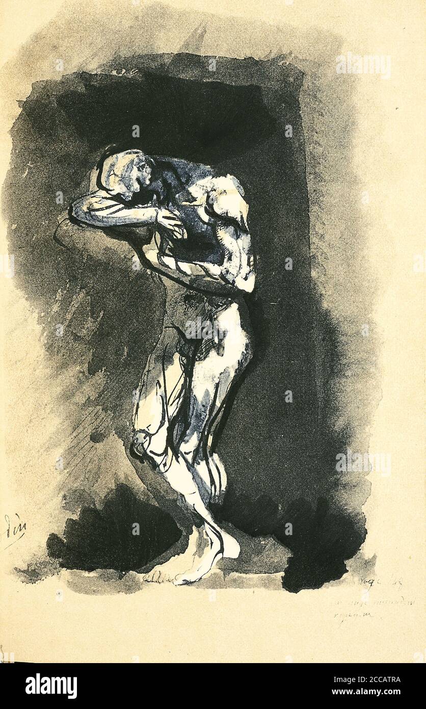 Illustration for "Les Fleurs du Mal (The Flowers of Evil)" by Charles  Baudelaire. Museum: PRIVATE COLLECTION. Author: AUGUSTE RODIN Stock Photo -  Alamy