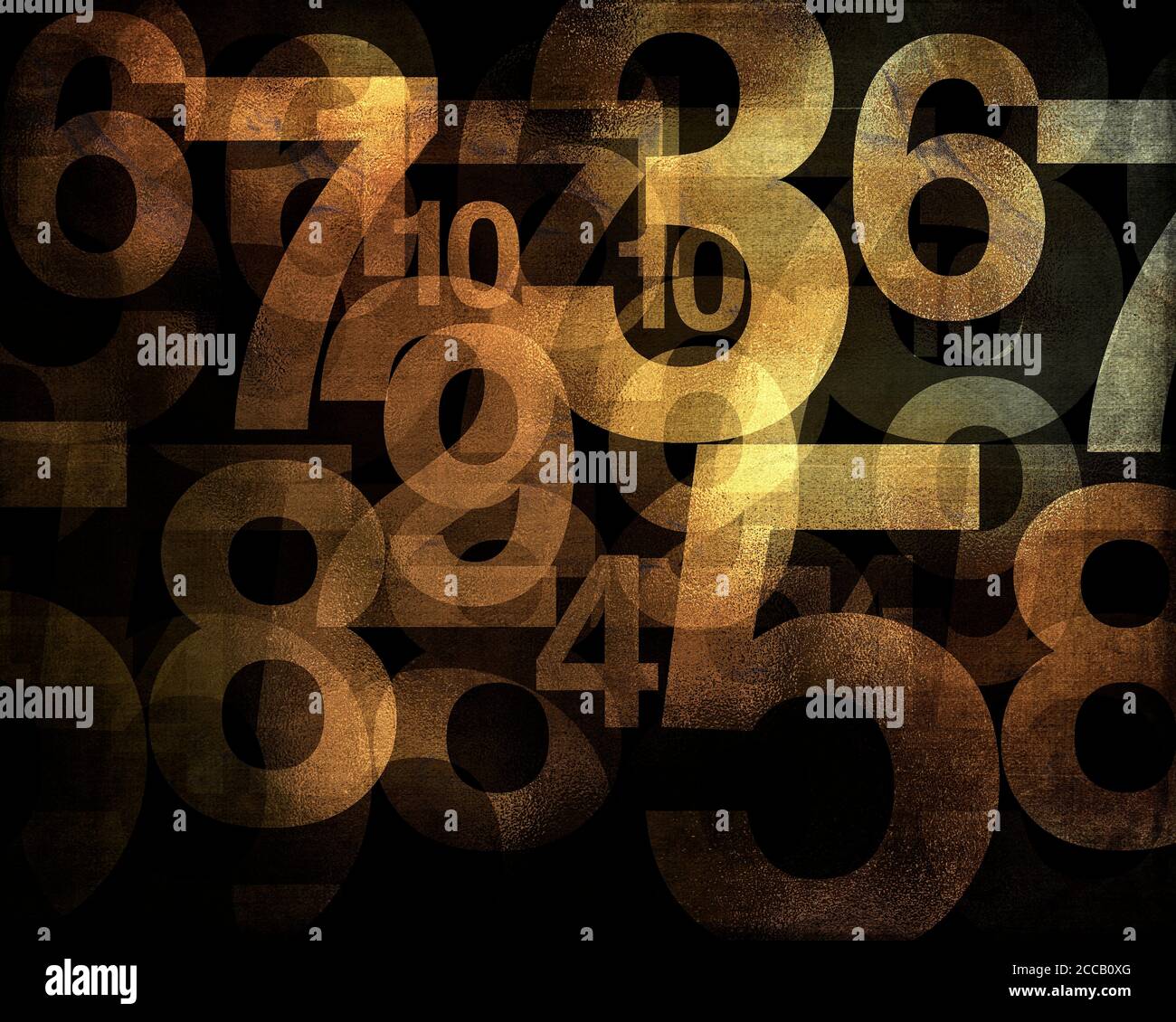 CONTEMPORARY ART: The Winning Numbers Stock Photo