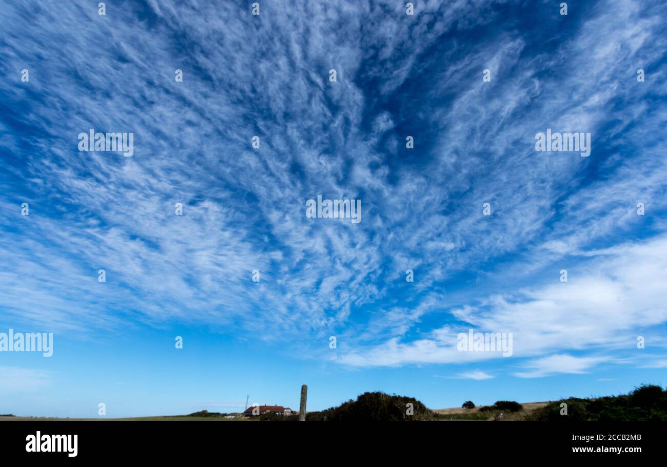 High altitude cloud formations Stock Photo