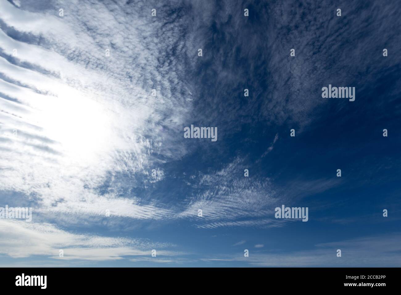 High altitude cloud formations Stock Photo