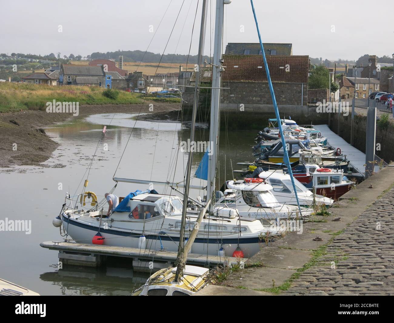East of the town, the small harbour at St Andrews is home to a fleet of