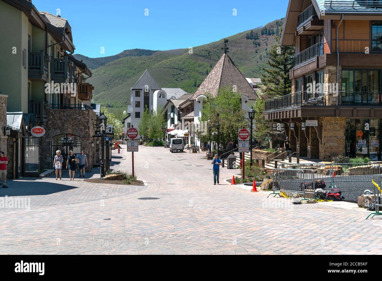 The Town of Vail , Colorado, USA, North America, United States Stock