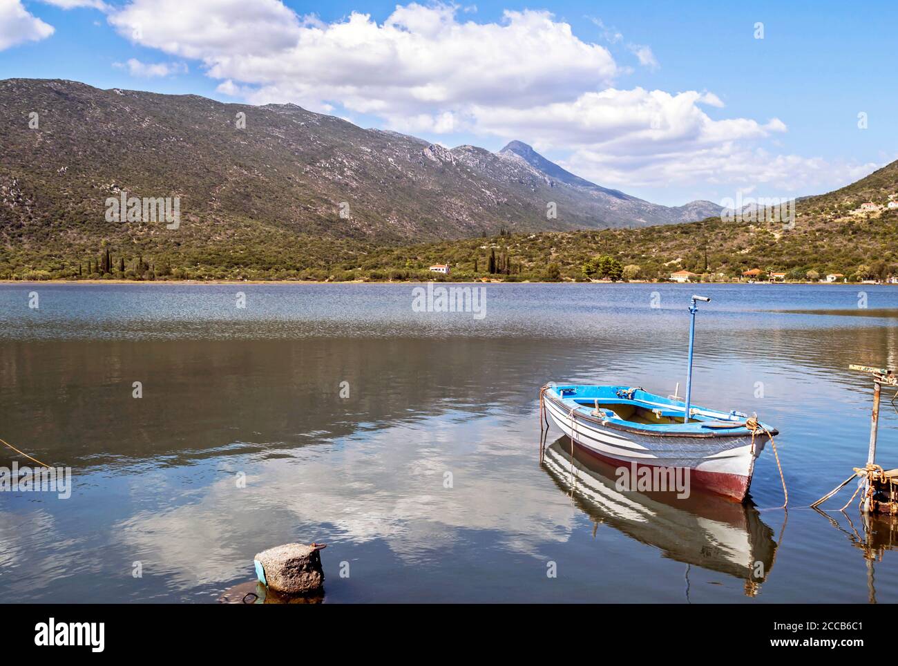 landscape of Ierakas or Gerakas village Laconia Peloponnese Greece