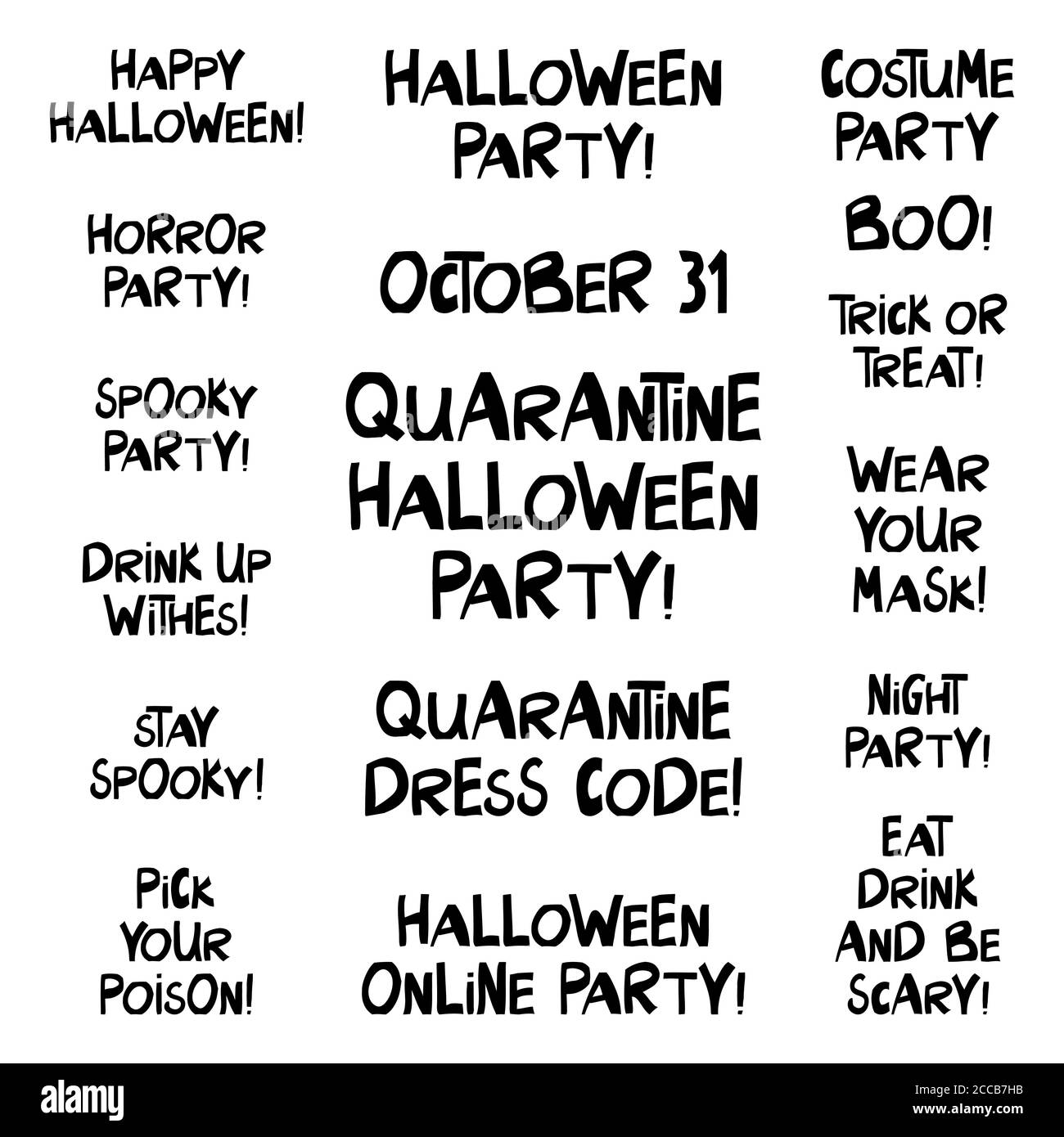 Trick Treat Halloween Quote On High Resolution Stock Photography And Images Alamy