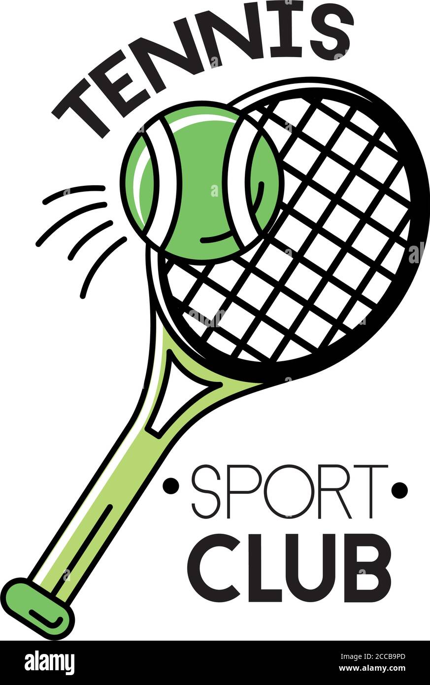 ball and racket tennis sport line and fill style icon vector ...