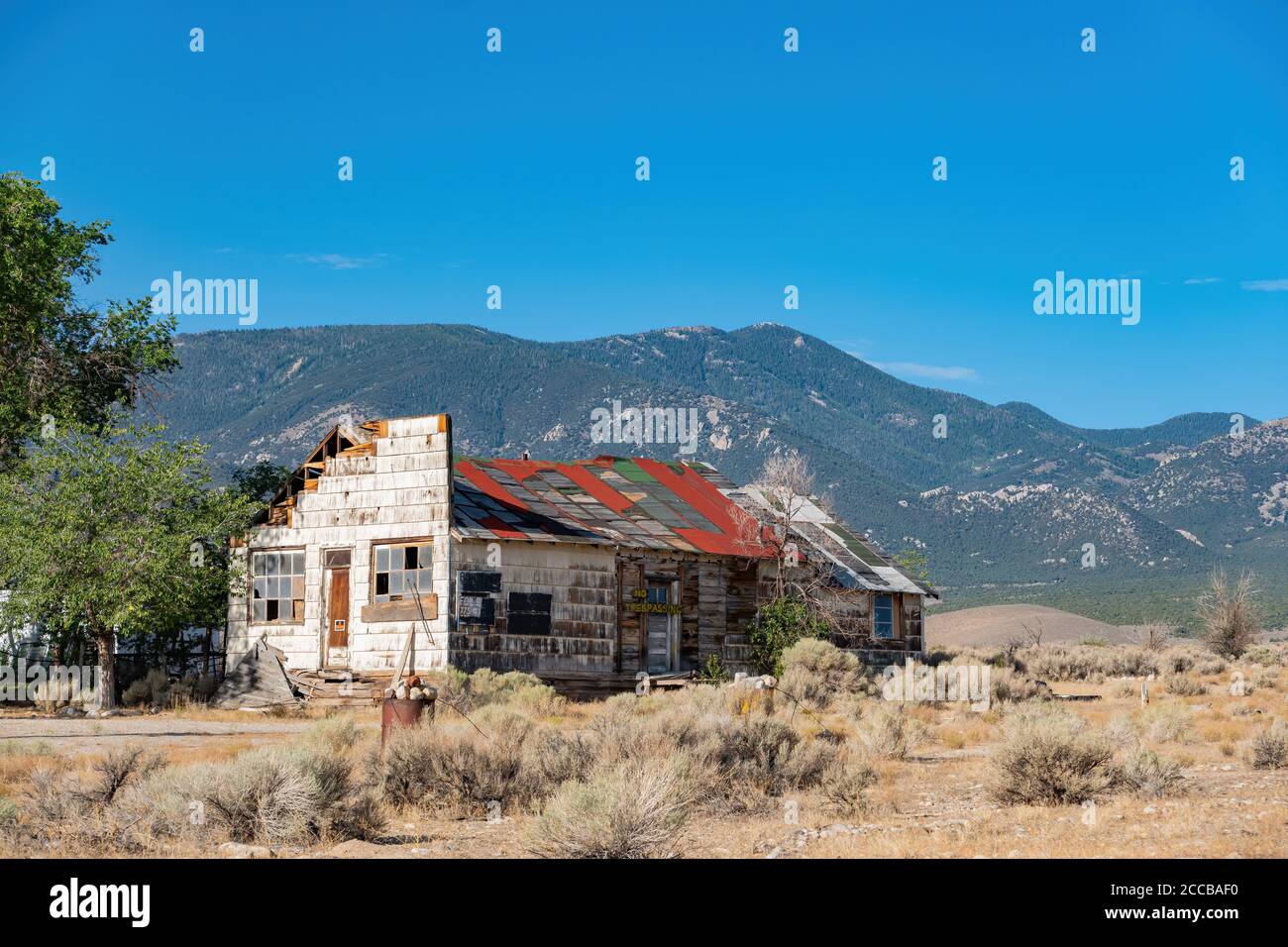 Baker Nevada Ranches Sunny view of a beautiful abandoned house at Baker, Nevada Stock Photo ...