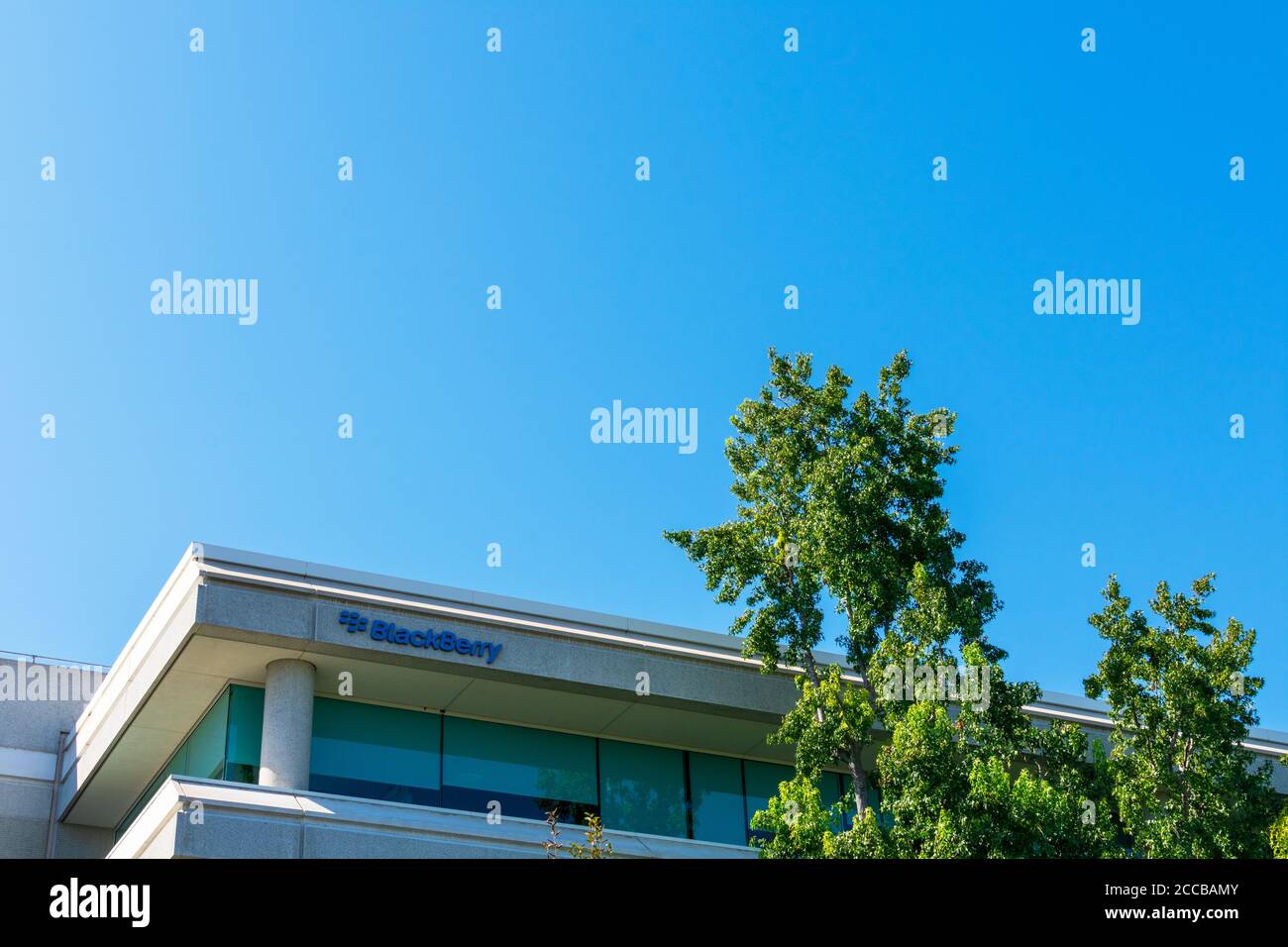 Blackberry office of Canadian BlackBerry Limited company in Silicon Valley, high-tech hub of San Francisco Bay Area - San Ramon, CA, USA - October 201 Stock Photo