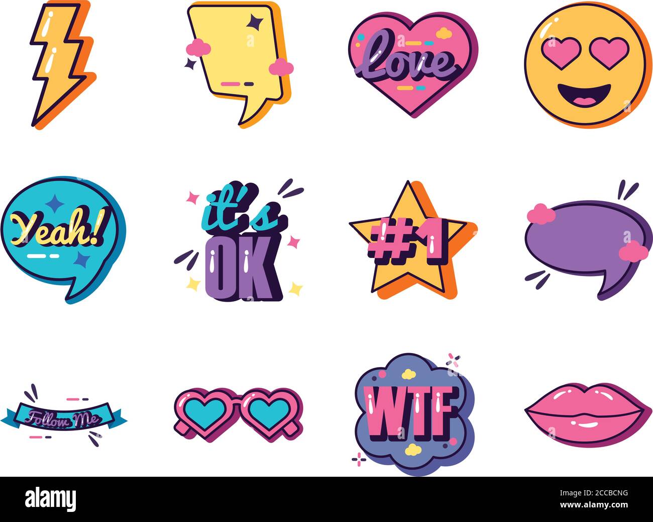 12 stamps Stock Vector Images - Alamy