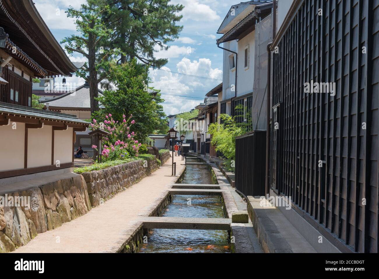 Gifu, Japan - Hida Furukawa Old Town. a famous historic site in Hida, Gifu, Japan. Stock Photo