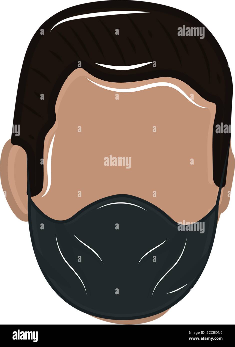 Man avatar with a face mask - Vector Stock Vector Image & Art - Alamy