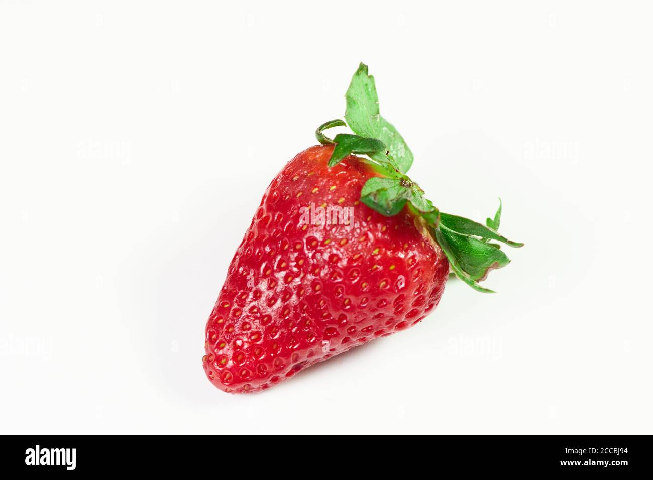 fresh red strawberry isolated on white background Stock Photo - Alamy