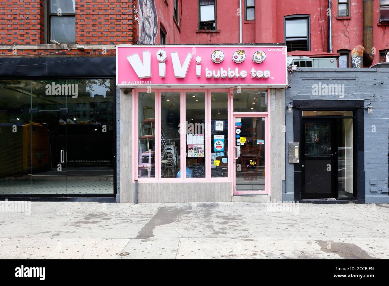 [historical storefront] Vivi Bubble Tea, 205 Allen St, New York, NYC storefront photo of a