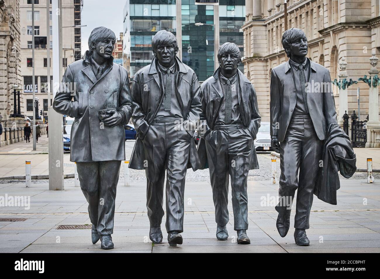 The Beatles statue, Liverpool Stock Photo