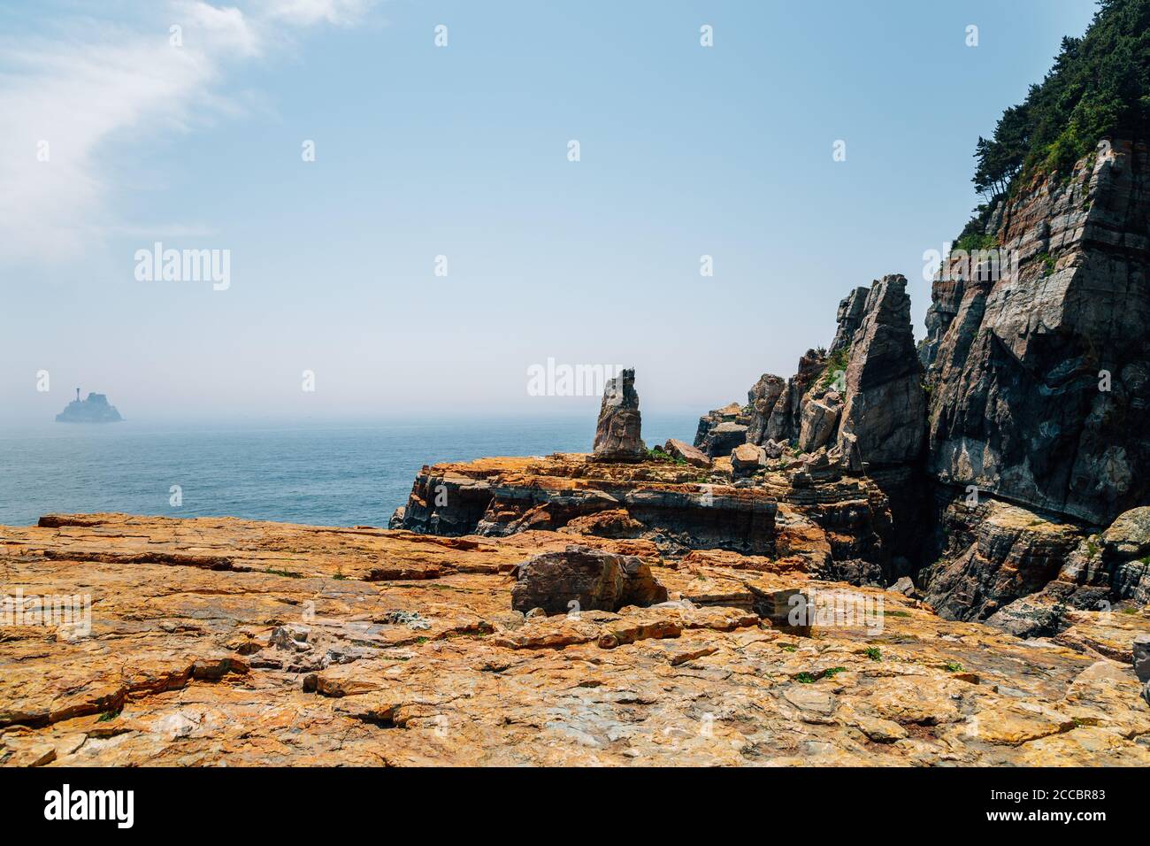 View of Taejongdae cliff and sea in Busan, Korea Stock Photo - Alamy