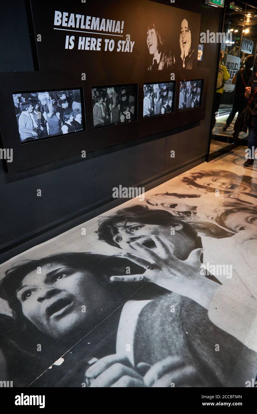 Beatlemania, The Beatles Story museum, Liverpool Stock Photo