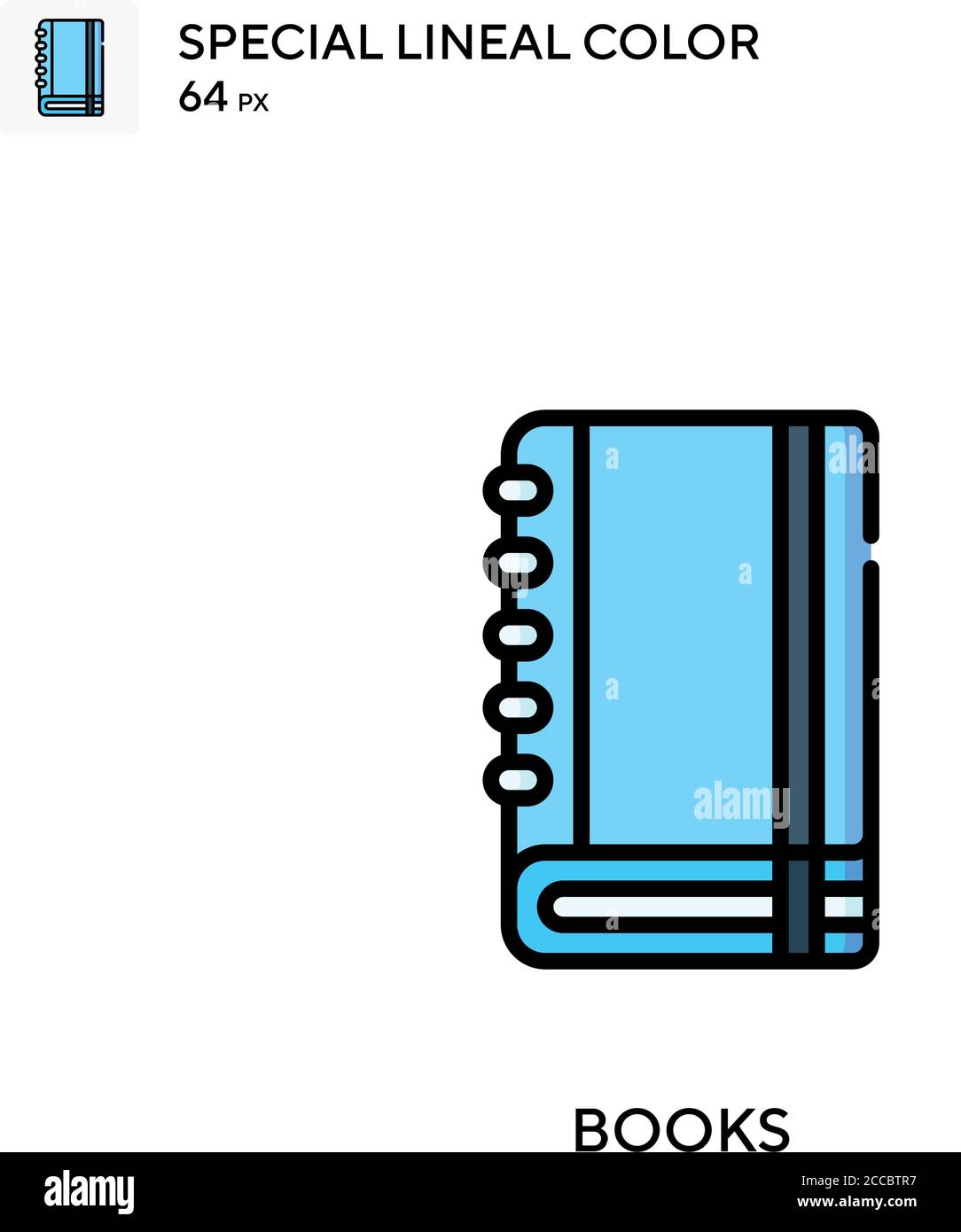 Books Special lineal color icon. Illustration symbol design template ...