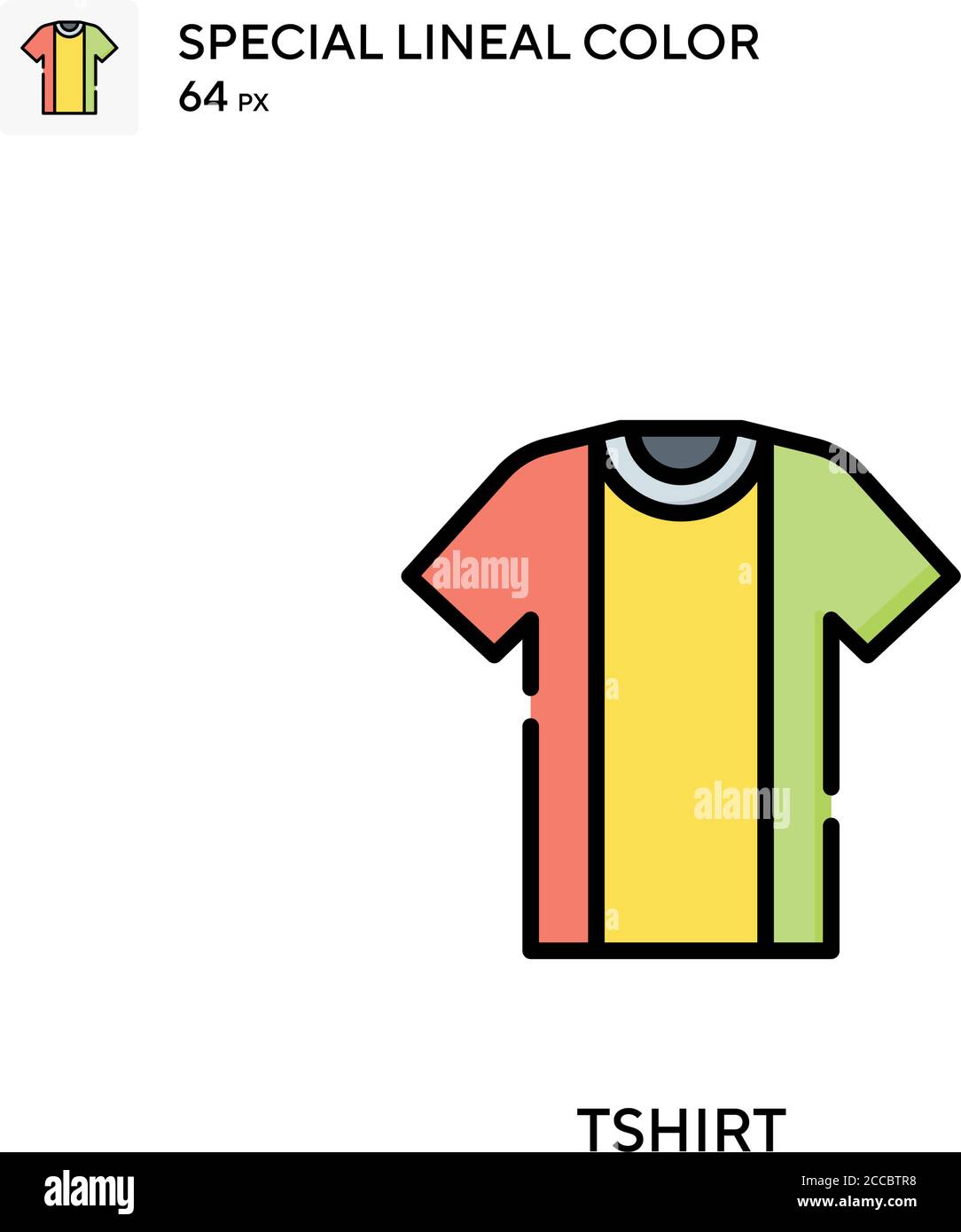 Tshirt Special lineal color icon. Illustration symbol design template ...