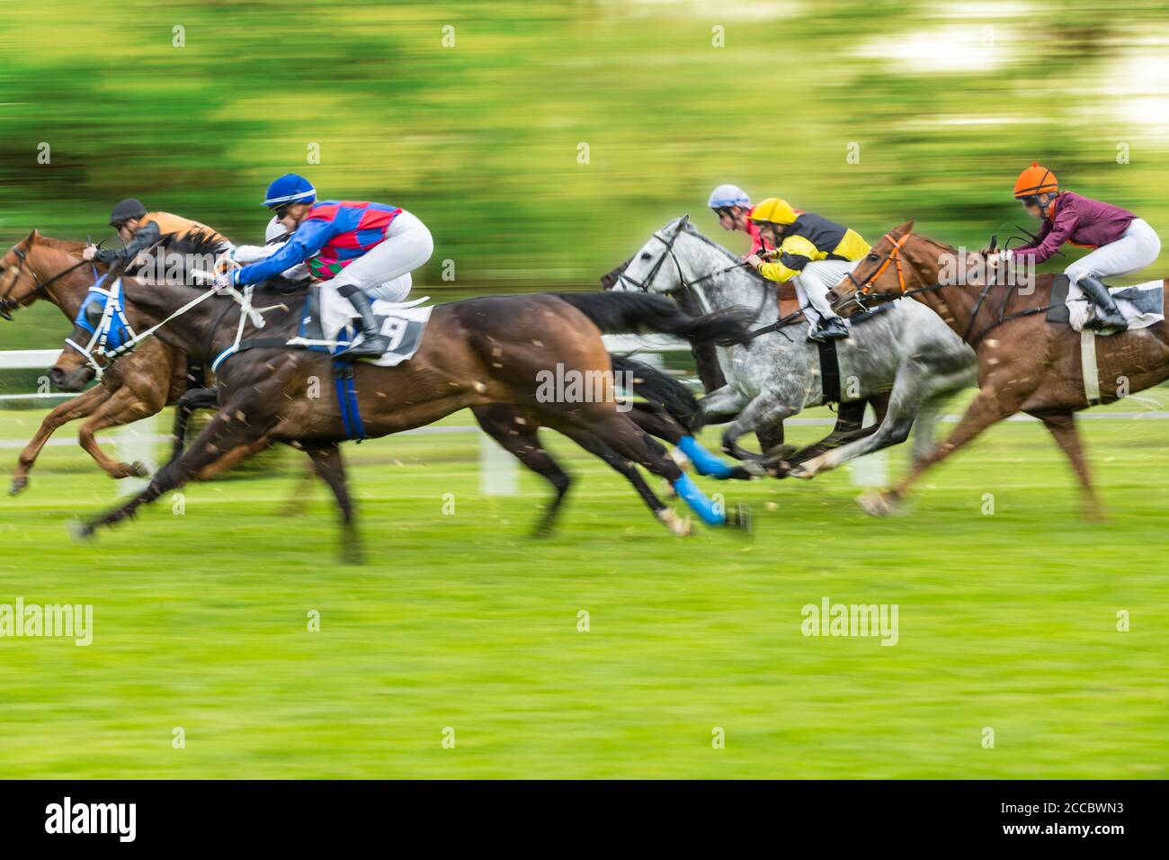Horse Racing Track High Resolution Stock Photography And Images Alamy