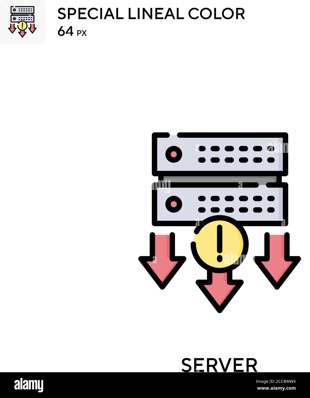 Server Special lineal color icon. Illustration symbol design template ...